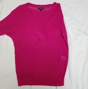 Express Pink Waffle sweater